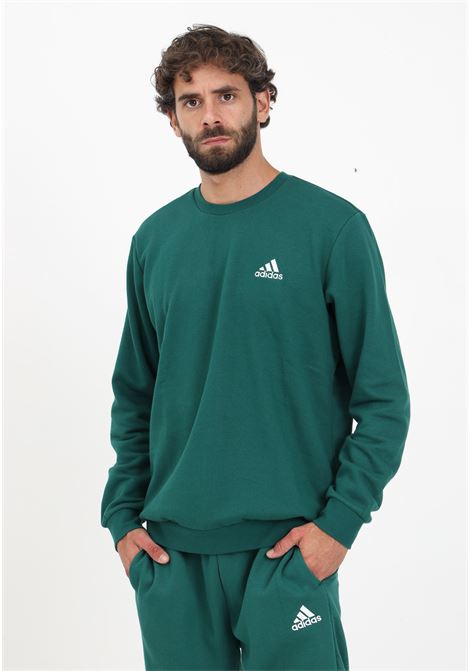 Essentials Fleece men's green crewneck sweatshirt ADIDAS PERFORMANCE | IJ8893.
